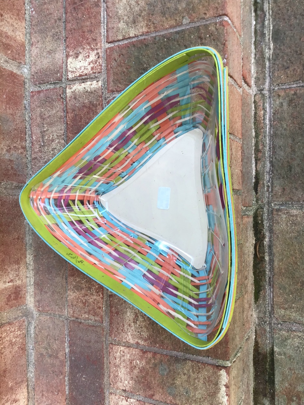 Longaberger 2011 Summer Lovin’ 13” Fin Basket w/ Proctor- RARE